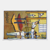 mannen Gymnastiek 1910 Theedoek (Horizontaal)