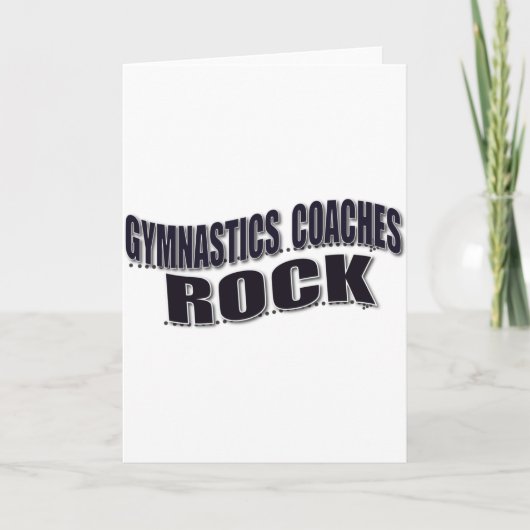 Mannen Gymnastiek Coach Gifts Kaart (Voorkant)
