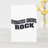 Mannen Gymnastiek Coach Gifts Kaart (Gele Bloem)