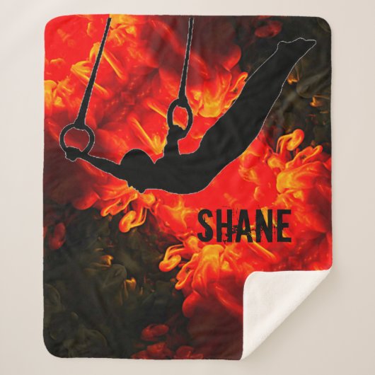 Mannen-gymnastiek - Lava Destructive Blanket Sherpa Deken (Voorkant)