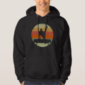Mannen gymnastiek Mannelijke gymnast bij zonsonder Hoodie (Voorkant)