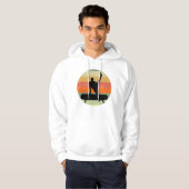 Mannen gymnastiek Mannelijke gymnast bij zonsonder Hoodie (Voorkant volledig)