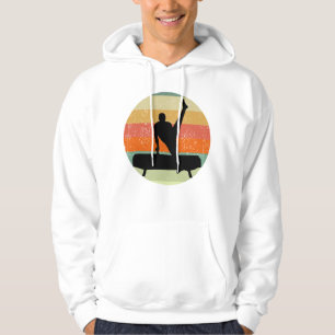 Mannen gymnastiek Mannelijke gymnast bij zonsonder Hoodie
