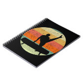 Mannen gymnastiek Mannelijke gymnast bij zonsonder Notitieboek (Linkerzijde)