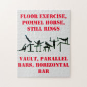 Mannen Gymnastiek Puzzel voor Jongens! Legpuzzel (Verticaal)