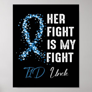 Mannen haar gevecht is mijn gevecht t1d Uncle Type Poster
