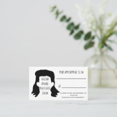 Mannen Haarsalon Barber Mullet Afspraak Visitekaartje (Staand voorkant)