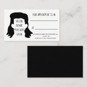 Mannen Haarsalon Barber Mullet Afspraak Visitekaartje (Voorkant / Achterkant)