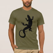 Mannen hagedis T-shirt Cool Reptile Lizard Art Shi (Voorkant)
