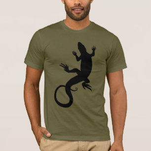 Mannen hagedis T-shirt Cool Reptile Lizard Art Shi