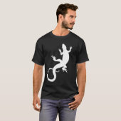 Mannen hagedis T-shirt Cool Reptile Lizard Art Shi (Voorkant volledig)