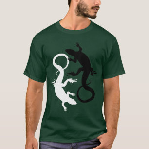 Mannen hagedis T-shirt Cool Reptile Lizard Art Shi