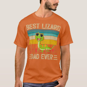 Mannen hagedis Vintage Funny Best Lizard Pap Ever  T-shirt