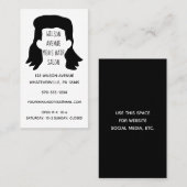 Mannen Hair Salon Barber Hipster Mullet Visitekaartje (Voorkant / Achterkant)