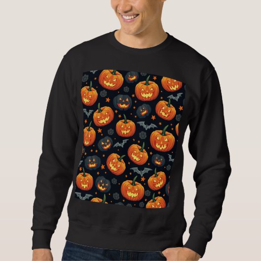 mannen Halloween dag sweatshirt (Voorkant)