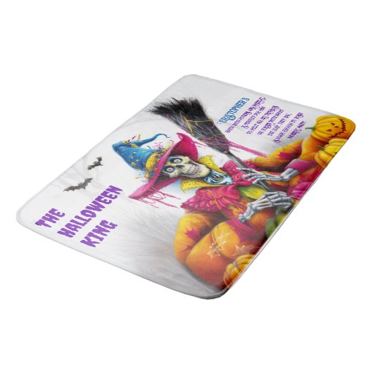 Mannen Halloween King Spooky Skeleton Badmat (Gekanteld)