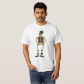 Mannen Halloween Skeleton T-shirt (Voorkant volledig)