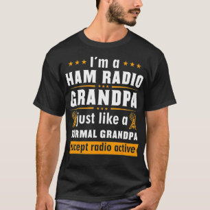 Mannen Ham Radio Operator Hobbyist Receiver Funny T-shirt