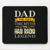 Mannen Ham Radio Pap Shirten Gifts for Dads - vade Muismat (Voorkant)