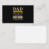 Mannen Ham Radio Pap Shirten Gifts for Dads - vade Visitekaartje (Voorkant / Achterkant)