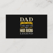 Mannen Ham Radio Pap Shirten Gifts for Dads - vade Visitekaartje (Voorkant)