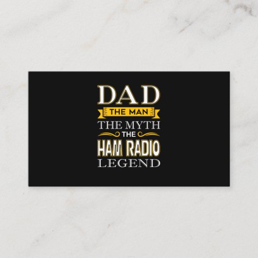 Mannen Ham Radio Pap Shirten Gifts for Dads - vade Visitekaartje (Voorkant)