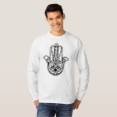 Mannen Hamsa Hand shirt met lange mouwen (Voorkant volledig)