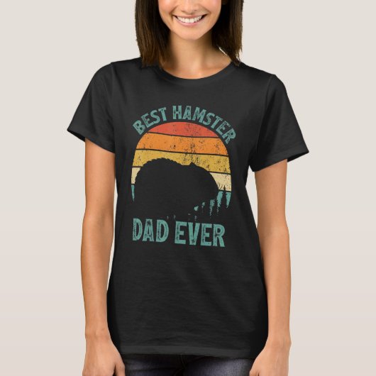 Mannen hamster Beste Hamster Pap Ooster Vader T-shirt (Voorkant)