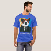 Mannen hamster vader hamster in pak knaagdier lief t-shirt (Voorkant volledig)