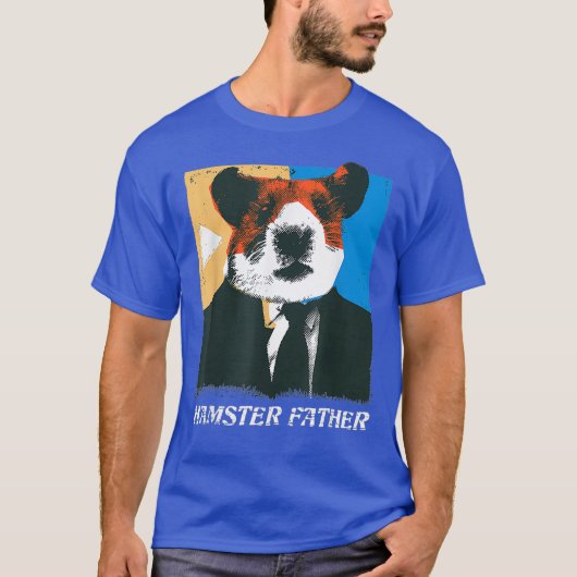 Mannen hamster vader hamster in pak knaagdier lief t-shirt (Voorkant)