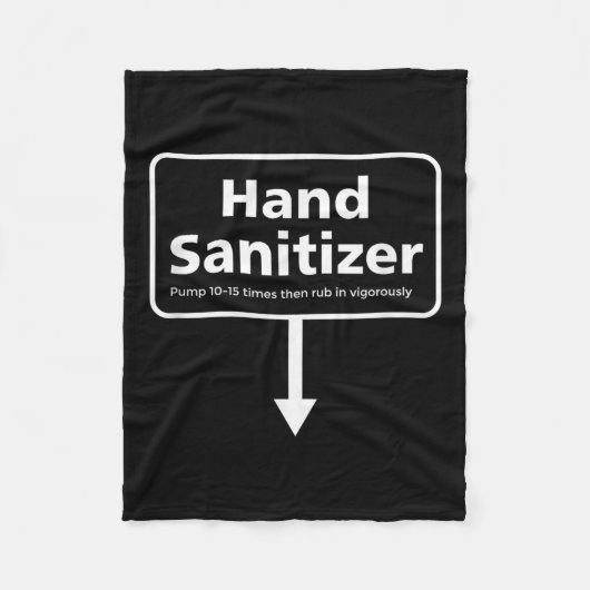 Mannen Hand Sanitizer - Grappige Volwassen Humor K Fleece Deken (Voorkant)