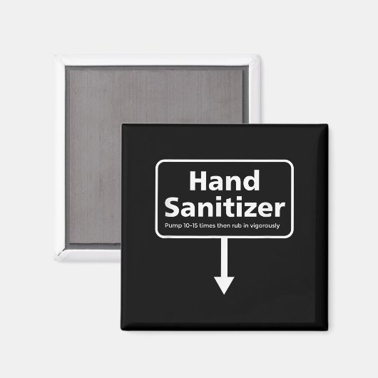 Mannen Hand Sanitizer - Grappige Volwassen Humor K Magneet (Voorkant / Achterkant)