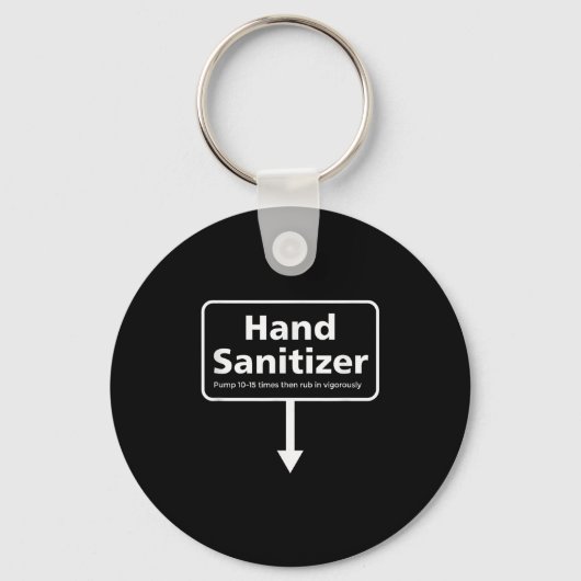 Mannen Hand Sanitizer - Grappige Volwassen Humor K Sleutelhanger (Voorkant)
