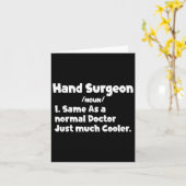 Mannen handchirurg Definitie Chirurgie Doctor Hand Kaart (Gele Bloem)
