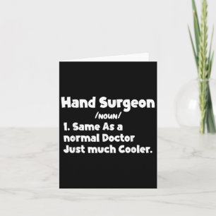 Mannen handchirurg Definitie Chirurgie Doctor Hand Kaart