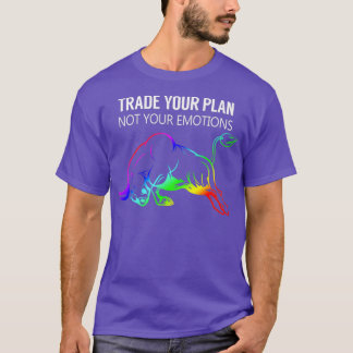 Mannen handel Uw Plan Stammarkt Daghandelaar T-shirt