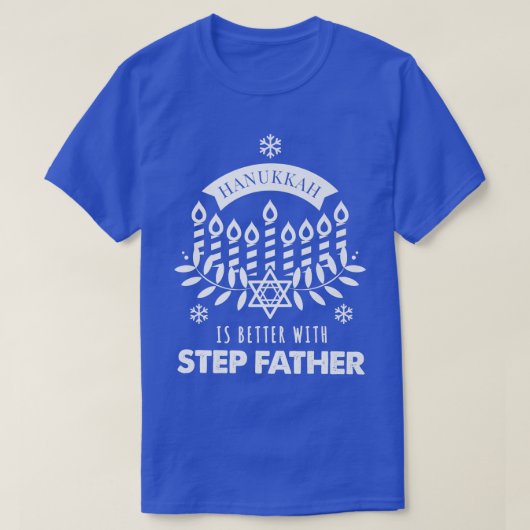 Mannen Hanukkah is beter bij het afstemmen van Sta T-shirt (Design voorkant)