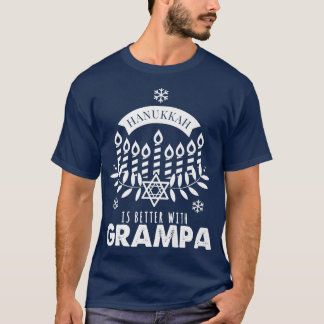 Mannen Hanukkah is beter dan de Grampa Matching Fa T-shirt