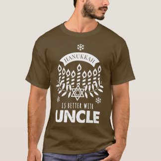 Mannen hanukkah is beter met oom Matching Family T-shirt