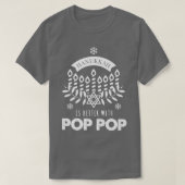 Mannen hanukkah is beter met Pop Pop die Fami afst T-shirt (Design voorkant)