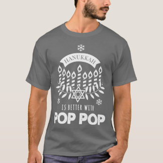 Mannen hanukkah is beter met Pop Pop die Fami afst T-shirt