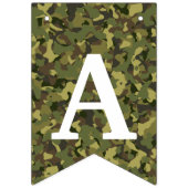 Mannen Happy Birthday Big Bass Vissen Camouflage  Vlaggetjes (Derde vlag)