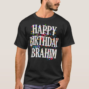 Mannen Happy Birthday Ibrahim Voornaam Boys Colorf T-shirt