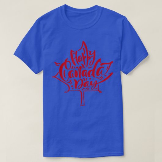 Mannen Happy Canada Day Design Maple Leaf Canad T-shirt (Design voorkant)