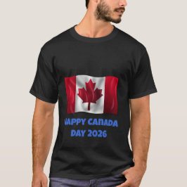 Mannen Happy Canada Day T-shirt