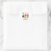 Mannen Happy Hanksmas Funny Halowee Ronde Sticker (Tas)