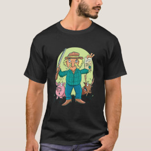 Mannen Happy Hunting Deer Wildlife Hunting Season T-shirt