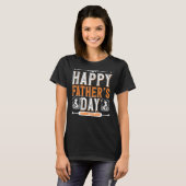 Mannen Happy Vaderdag Border Collie Pap Dog T-shirt (Voorkant volledig)