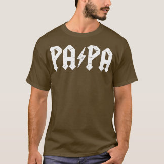 Mannen Hard Rock Papa Lightning Bolt T-shirt