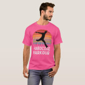 Mannen Hardcore Parkour Retro T-shirt (Voorkant volledig)